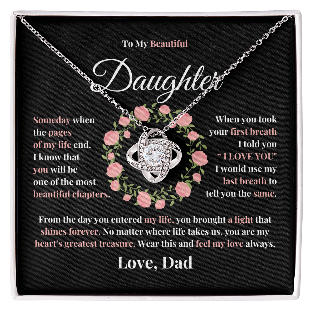 Love Knot Necklace for Daughter