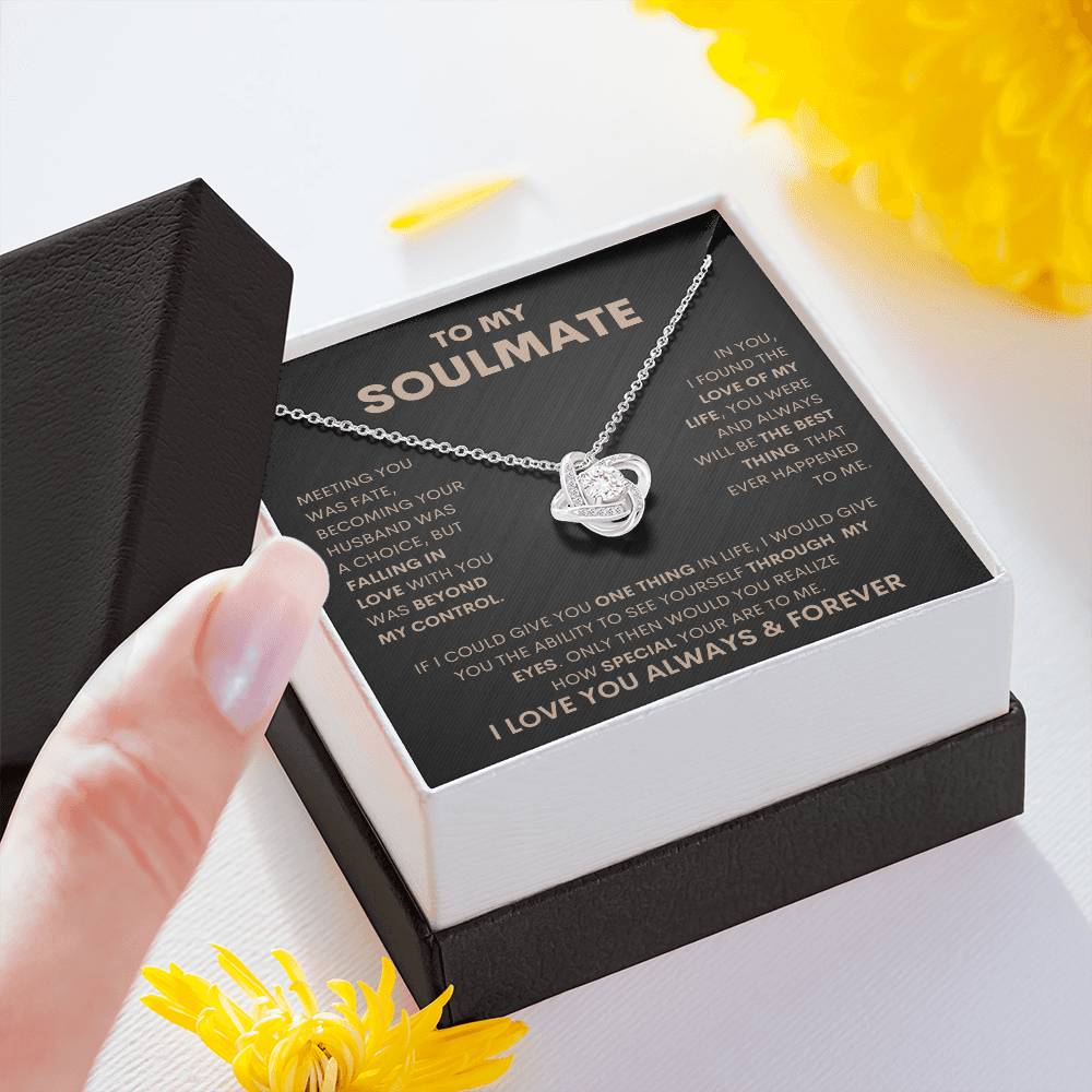 Soulmate I Love Knot Necklace