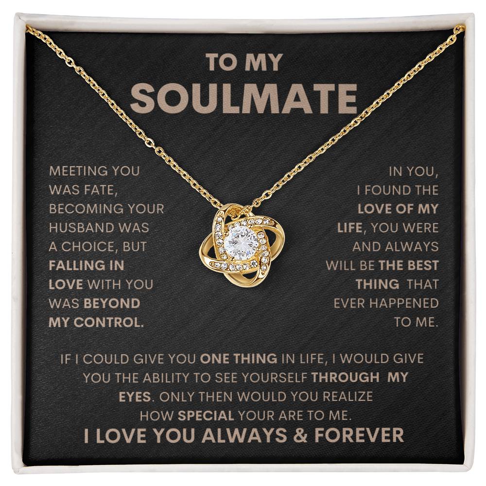 Soulmate I Love Knot Necklace