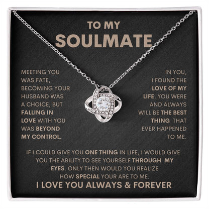 Soulmate I Love Knot Necklace