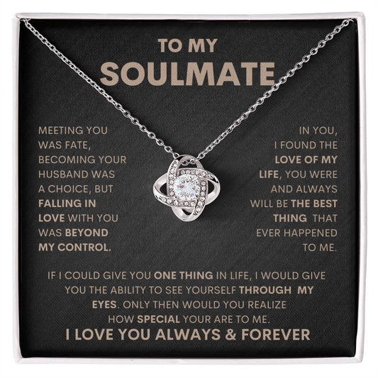 Soulmate I Love Knot Necklace