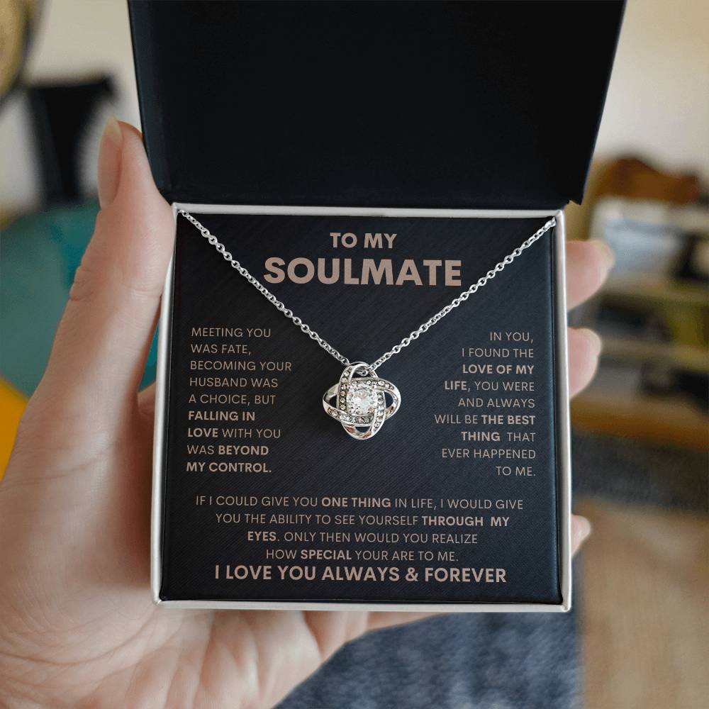 Soulmate I Love Knot Necklace