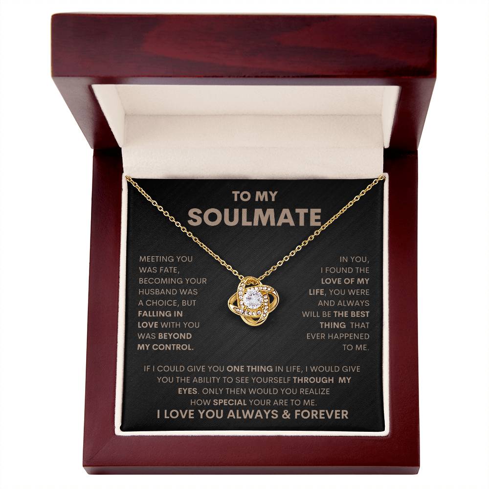 Soulmate I Love Knot Necklace