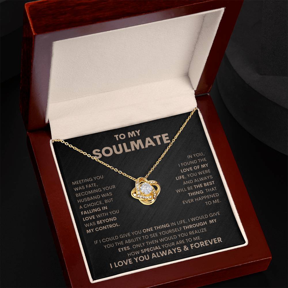 Soulmate I Love Knot Necklace