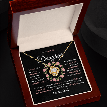 Love Knot Necklace for Daughter