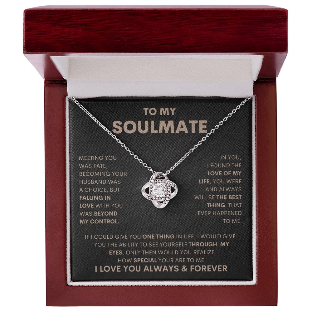 Soulmate I Love Knot Necklace